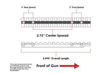Image of Evolution Gun Works Marlin 1895, 336, 375, 444, Model 36, Glenfield 30, Henry 3030 and 4570 Picatinny Rail Scope Mount 0 MOA, 5.094 in, Aluminum, Silver Anodized, 47101