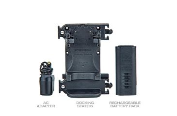 Image of FoxFury BT Rechargeable Kit, Breakthrough Hybrid Right Angle Light, Docking Station/Rechargeable Battery Pack, AC/DC Adapter, Black, 600-380BT