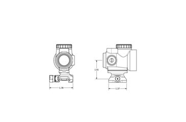 Image of Geissele Super Precision MRO Series Scope Mount, 1.93in Height, Black, 05-544B