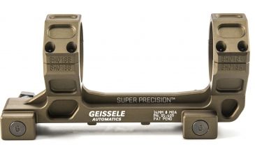 Image of Geissele SR-25/AR-10 Super Precision Series Standard Scope Mount,34mm,7075-T6 Aluminum,Desert Dirt Color 05-409S