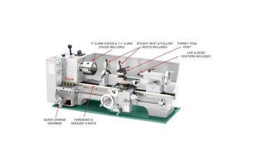 Image of Grizzly Industrial 9in. x 19in. Bench Lathe G4000
