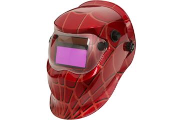 Image of Grizzly Industrial Auto-Darkening Welding Helmet, Red T25921