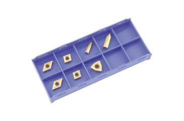 Image of Grizzly Industrial K20 TiN Insert Set (7) for T10294 - Cast Iron T23905
