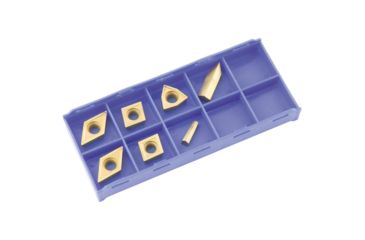Image of Grizzly Industrial K20 TiN Insert Set (7) for T10295 - Cast Iron T23909