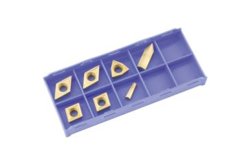 Image of Grizzly Industrial P10 TiN Insert Set (7) for T10295 - Machined Steel T23908