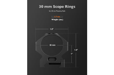 Image of GUNNR Gulltoppr 30mm Riflescope Rings