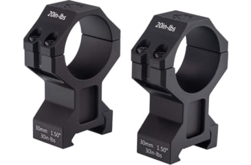 Image of GUNNR Gulltoppr 30mm Riflescope Rings, 1.5in, Black, MON-FT15-30