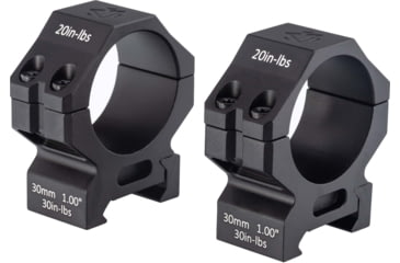 Image of GUNNR Gulltoppr 30mm Riflescope Rings, 1in, Black, MON-FT01-30