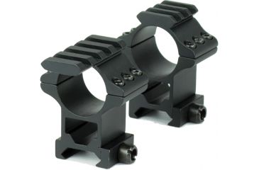 Image of Hawke Sport Optics 2pc 1in. Weaver High Tactical, Black HM7415