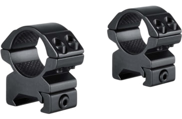 Image of Hawke Sport Optics Match Series Weaver Scope Rings - 2 Pieces, 1in, Medium, Black, 22113