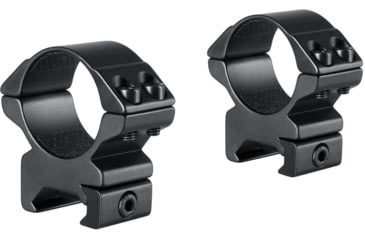 Image of Hawke Sport Optics Match Series Weaver Scope Rings - 2 Pieces, 30mm, Medium, Black, 22116