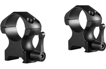 Image of Hawke Sport Optics Precision Steel 1in Rings Weaver w/ Lever - 2-Pieces, High, Black, 23012