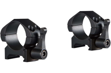 Image of Hawke Sport Optics Precision Steel 1in Rings Weaver w/ Lever - 2-Pieces, Low, Black, 23010