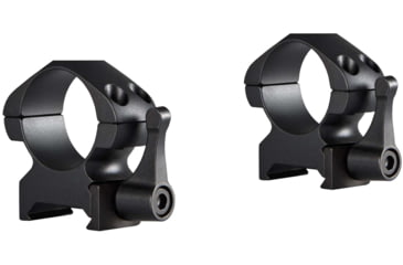 Image of Hawke Sport Optics Precision Steel 1in Rings Weaver w/ Lever - 2-Pieces, Medium, Black, 23011
