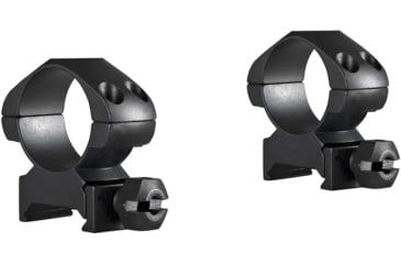 Image of Hawke Sport Optics Precision Steel 1in Rings Weaver w/ Nut - 2-Pieces, Medium, Black, 23001