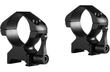 Image of Hawke Sport Optics Precision Steel 30mm Rings Weaver 30mm w/ Lever - 2-Pieces, High, Black, 23017