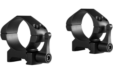 Image of Hawke Sport Optics Precision Steel 30mm Rings Weaver 30mm w/ Lever - 2-Pieces, Medium, Black, 23016