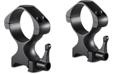 Image of Hawke Sport Optics Precision Steel 34mm Rings Weaver w/ Lever - 2-Pieces, High, Black, 23032