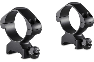 Image of Hawke Sport Optics Precision Steel 34mm Rings Weaver w/ Nut - 2-Pieces, Low, Black, 23020