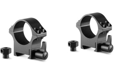 Image of Hawke Sport Optics Professional Steel 30mm Weaver Scope Rings - 2-Pieces, Medium, Black, 23106