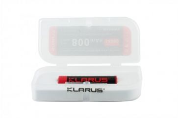 Image of Klarus 14500 800mAh 3.7V Protected Lithium Ion Button Top Battery, Black KLARUS-LIR-14501