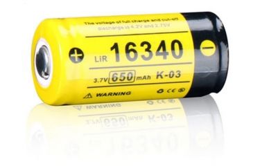 Image of Klarus 3.7v 650m/Ah Battery KL-16340BAT