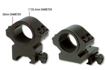 Image of Konus Aluminum Mounting Rings for Rifle Scopes 52mm or Smaller Objective Diameter 7218