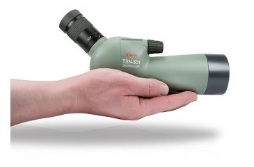 Image of Kowa TSN-501 50mm Angled Spotting Scope w/ 20-40x Zoom Eyepiece, Green, Compact, TSN-501