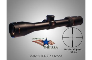 Image of Kruger Optical 2-8x32mm K4 Rifle Scope w/ Hunter Duplex Reticle 63304