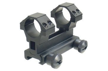 Image of Leapers 3-Points Eye Relief Adjustable Integral Carry Handle Ring Mount Complete with Flat Top Adaptor. MNT-168S