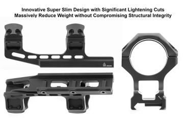 Image of Leapers ACCU-SYNC 30mm High Pro 50mm / Offset Picatinny Rings AIR32250