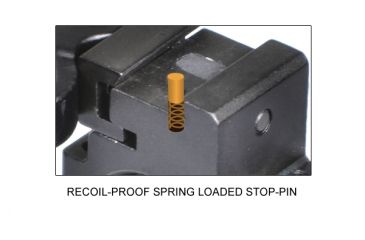 Image of Leapers UTG Max Strength .22/ Airgun Tensioned Stop Pin QD Rings RQ2D3154