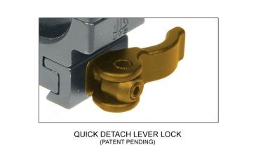Image of Leapers UTG Max Strength .22/ Airgun Tensioned Stop Pin QD Rings RQ2D3154