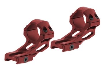 Image of Leapers UTG Accu-Sync 1in High Profile 37mm Offset Pic. Rings, Red Anodize AIR122SAR