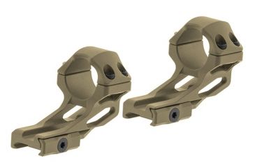 Image of Leapers UTG ACCU-SYNC 1in High Profile 37mm Offset Picatinny Rings, FDE, _x000D_ AIR122SD