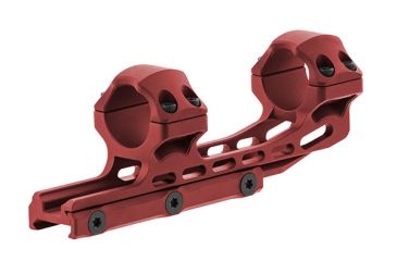 Image of Leapers UTG Accu-Sync 1in High Profile 50mm Offset Pic. Rings, Red Anodize AIR12250AR