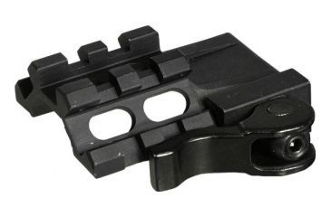Image of Leapers UTG LE Rated Tri-Rail/2 Slot Angle Mount w/Integral QD Lever Lock System MAT022255