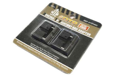 Image of Leapers UTG Low Profile Dovetail to Picatinny Rail Mount Adapter, Black, MNT-DT2PW01