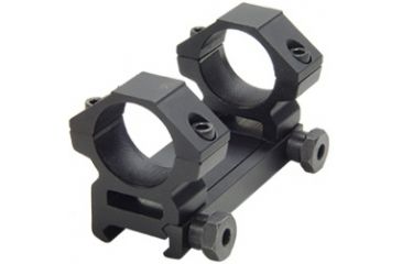 Image of Leapers Weaver Style 1'' Compact Integral Medium Profile, See-Thru Mount, For Compact Scopes Up to 45mm Obj., 2 Top Screws RGWM2PA-25M2