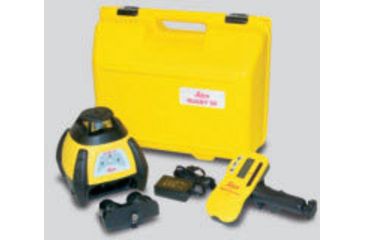 Image of Leica Geosystems 6000732 Rugby 50 GC Construction Laser Package: Rod-Eye Pro, Re-Chargeable Batteries