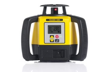 Image of Leica Geosystems Rugby 680, Rotary Laser, Self Levelling, Dial In Grade to 8% in Dual Axis, Yellow/Black 6008624