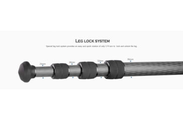 Image of Leofoto LM-364C X Version Tripod w/ 75mm Bowl/Platform, Black, LM-364CX