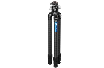 Image of Leofoto LM-403C X Version Tripod w/ 75mm Bowl/Platform, LH Ballhead Set, Black, LM-403CX+LH-55LR