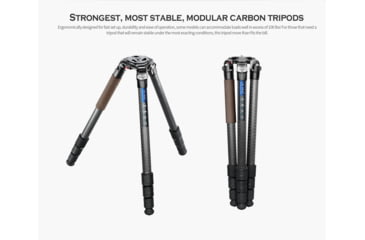 Image of Leofoto LN-364C Heavy Duty Tripod w/ 75mm Video Bowl/Platform &amp; Bag, Black, LN-364C