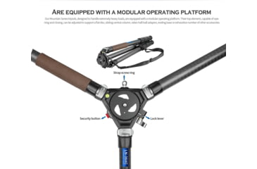 Image of Leofoto LN-364C Heavy Duty Tripod w/ 75mm Video Bowl/Platform &amp; Bag, Black, LN-364C