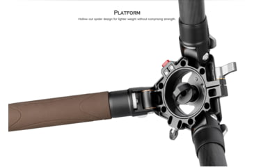 Image of Leofoto LN-364C Heavy Duty Tripod w/ 75mm Video Bowl/Platform &amp; Bag, Black, LN-364C