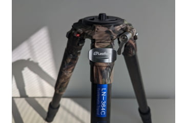 Image of Leofoto LN-364C Heavy Duty Tripod w/ 75mm Video Bowl/Platform &amp; Bag, Camo, LN-364C-Camo