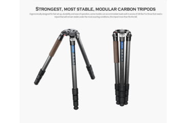 Image of Leofoto LN-404C Heavy Duty Tripod w/ 100mm Bowl/Platform &amp; Bag, Black, LN-404C