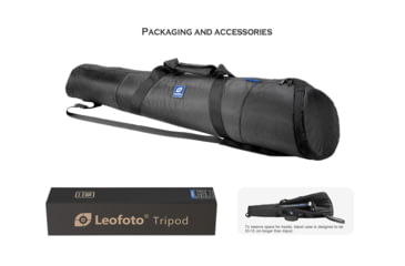 Image of Leofoto LN-404C Heavy Duty Tripod w/ 100mm Bowl/Platform &amp; Bag, Black, LN-404C