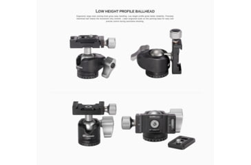 Image of Leofoto LS-223C X Version Mini Ranger Series Tripod, Ballhead Set, Black, LS-223CX+LH-25